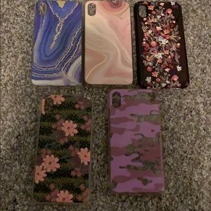 Set of 5 IPhone XS Max Phone Cases